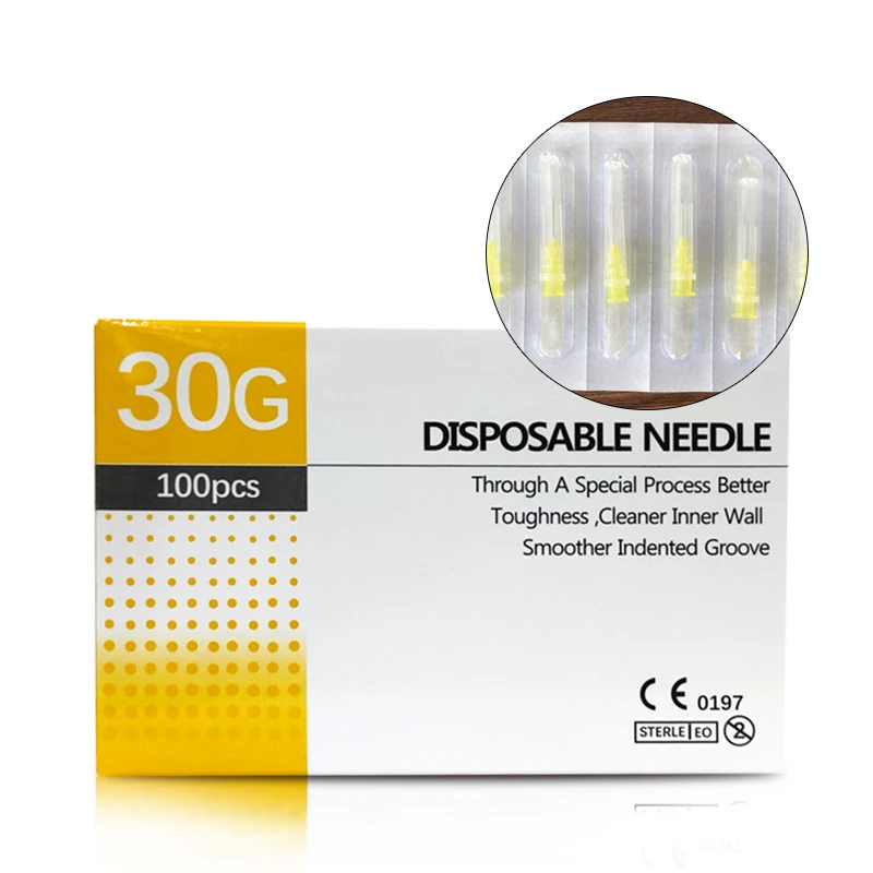 30G 25mm 32G 4mm Detachable Needles for Filler Sterile Single Package Disposable Small Teeth Irrigator