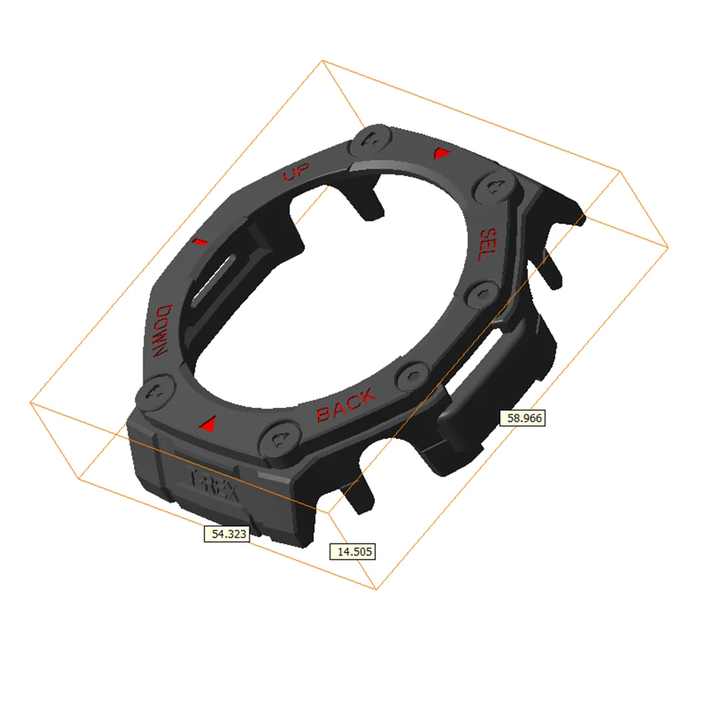 Capa protetora para pc, para huami amazfit t-rex 3 pro 48mm, capa protetora oca resistente ao desgaste, acessórios de moldura