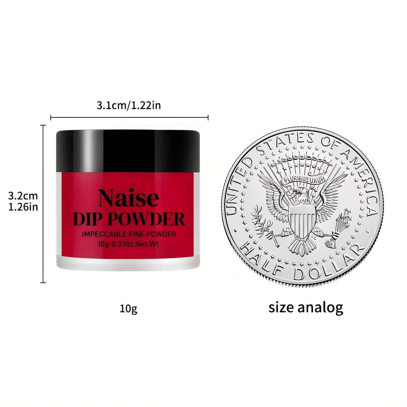 بودرة أظافر حمراء 10 جرام، لا تحتاج إلى معالجة، يمكن خلطها مع معطف فوقي ونحت ثلاثي الأبعاد، سحر فن الأظافر بنفسك،