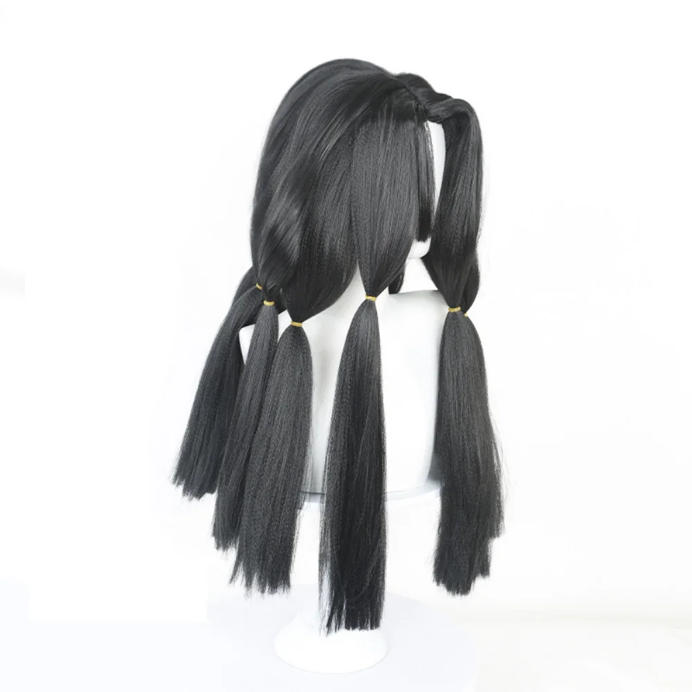 GACHIAKUTA Jabber Cosplay Wig Gschi Akuta Jabber Wongar Wig With Rose Net 4