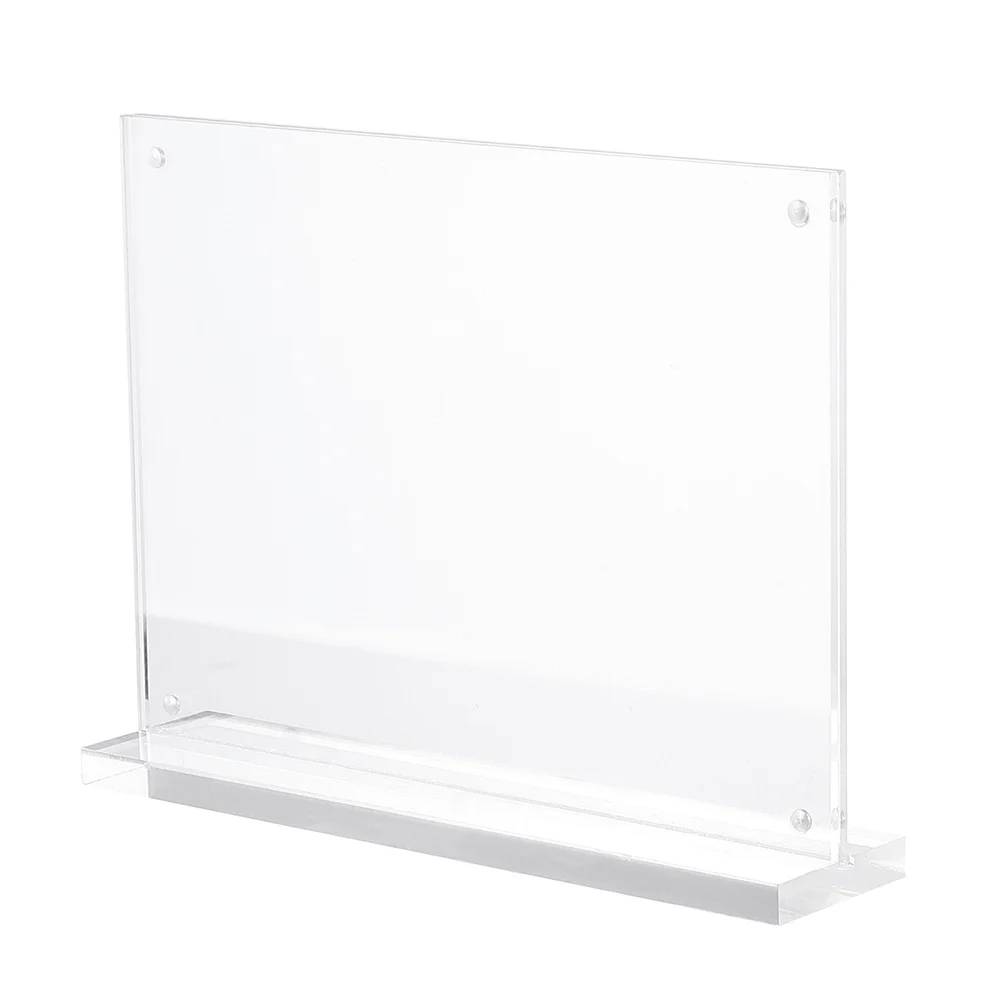 1Pcs Acrylic Sign Holder Table Stand Premium Quality Advertising Price Display Card Label Rack Lightweight Food Menu Display