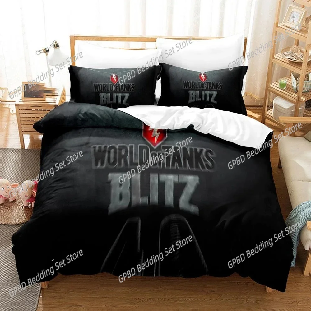 

3D Print World of Tanks Bedding Set For Bedroom Soft Modern Bedspreads Comefortable Kids Duvet Cover Quilt Cover And Pillowcase