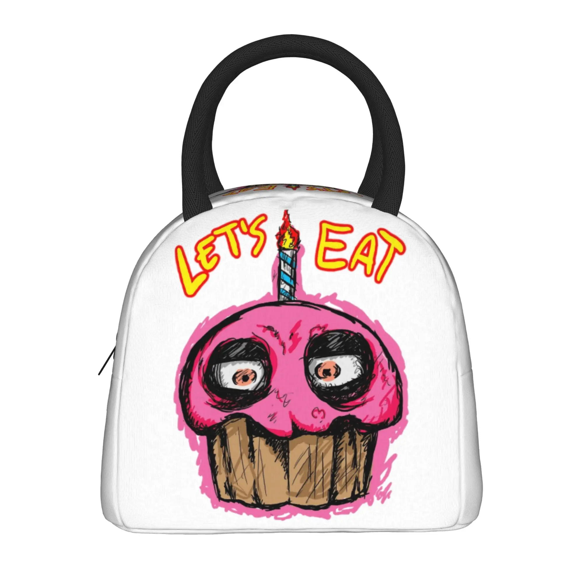 FNAF At Freddys  Insulated Lunch Bag Cooler Bag Lunch Container Cartoon Leakproof Lunch Box Tote Girl Boy College  Outdoor