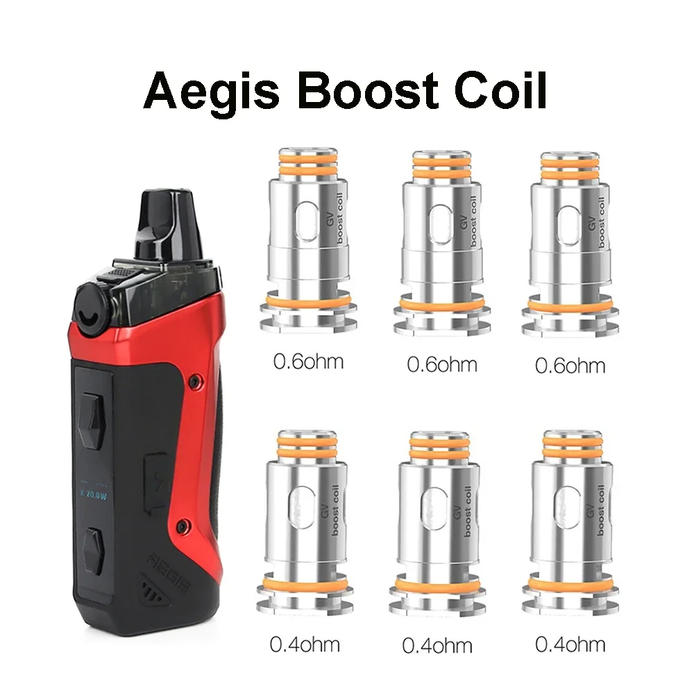 RunVape 5pcs/box Aegis Boost Coil B Series KA1 0.4ohm 0.6ohm MTL Mesh Coils for GV Boost Pods Zeus Nano Tank