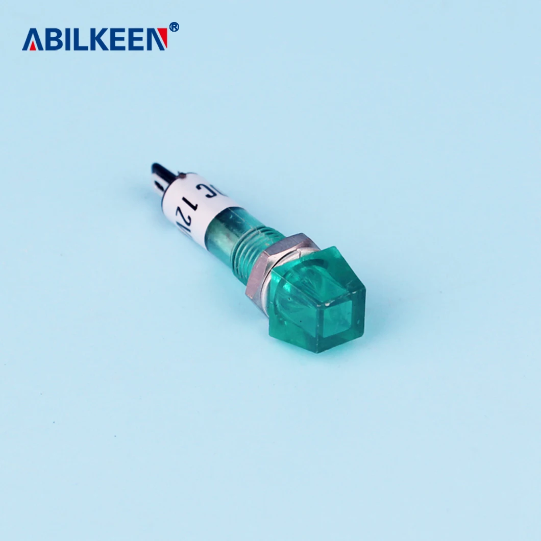 ABILKEEN 다양한 색상 LED 표시기 플라스틱 조명, 조리개 12V, 220V, 10mm