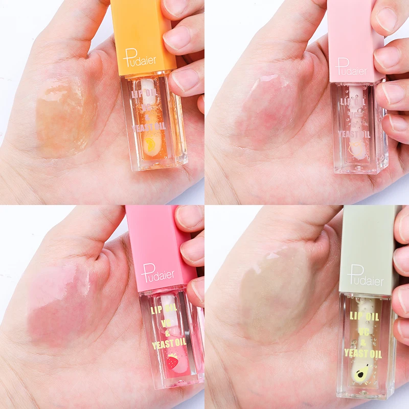Pudaier espejo aceite de labios hidratante brillo de labios líquido nacarado esmalte de labios transparente brillo de labios regalo de vacaciones