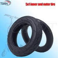 5 Inch 5x1 Inner Tube Outer Tyre for Wheelchair Pneumatic Gas Mini Electric Scooter Accessory 5*1 Inflation Tire