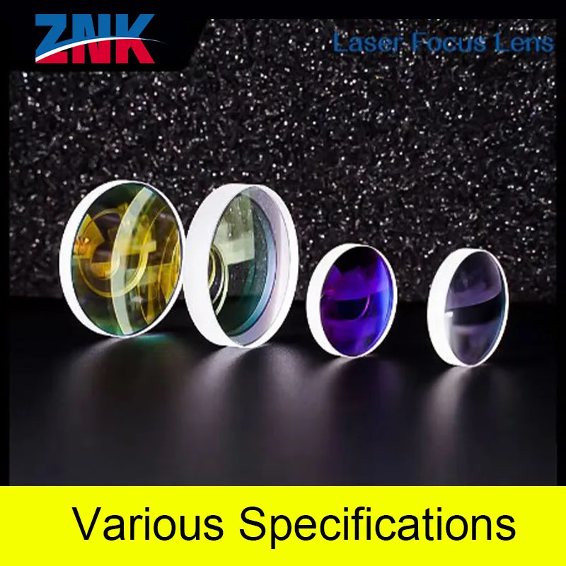 ZNK Fiber Laser Collimating Lens Focus Lens D16 F60mm D20F150 Quartz Fused Sillica For SUP/WSX/QILIN/SUP/HANWEILaser Cleaning