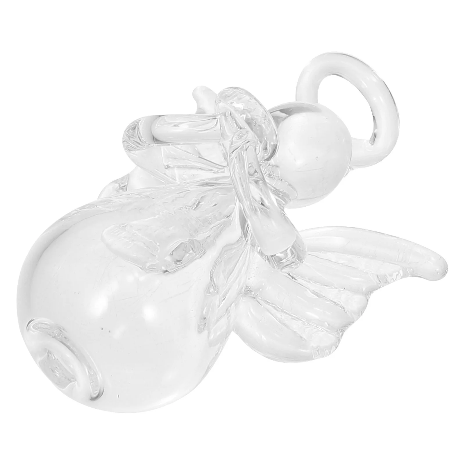 

1Pcs Mini Glass Angel Handcrafted Wear Resistant for Long Term Use Angelic Home Garden Decoration Spiritual Religious Gift