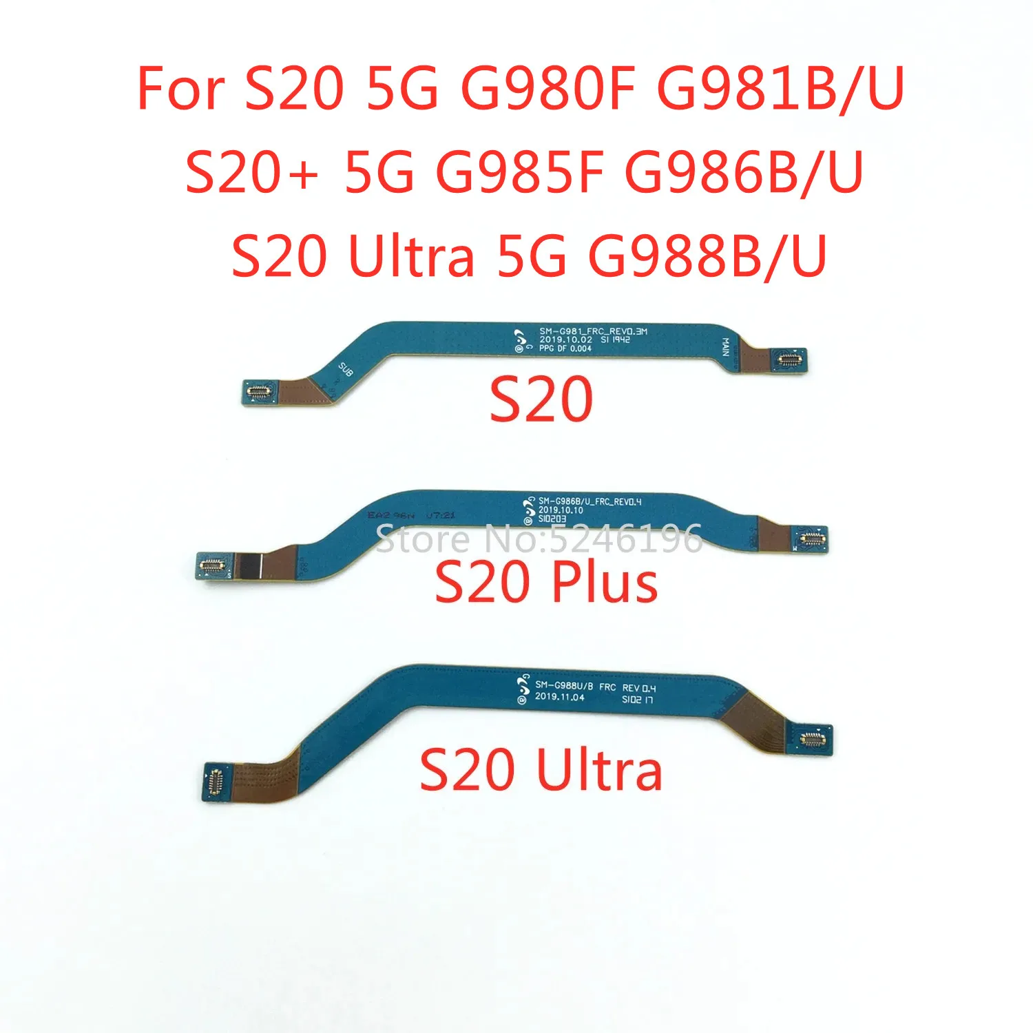 

1pcs Wifi Network Signal Antenna Flex Cable For Samsung Galaxy S20 G980F G981B/U S20+ G985F G986B/U S20 Ultra 5G G988B/U Replace