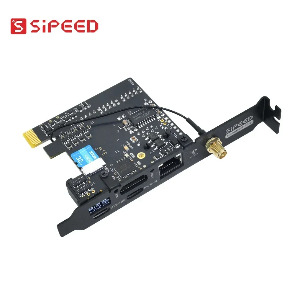 

Sipeed NanoKVM-PCIe для PiKVM Mini-сервер с дистанционным управлением и обслуживанием HDMI-совместимый RISC-V Дополнительный ETH PoE WiFi