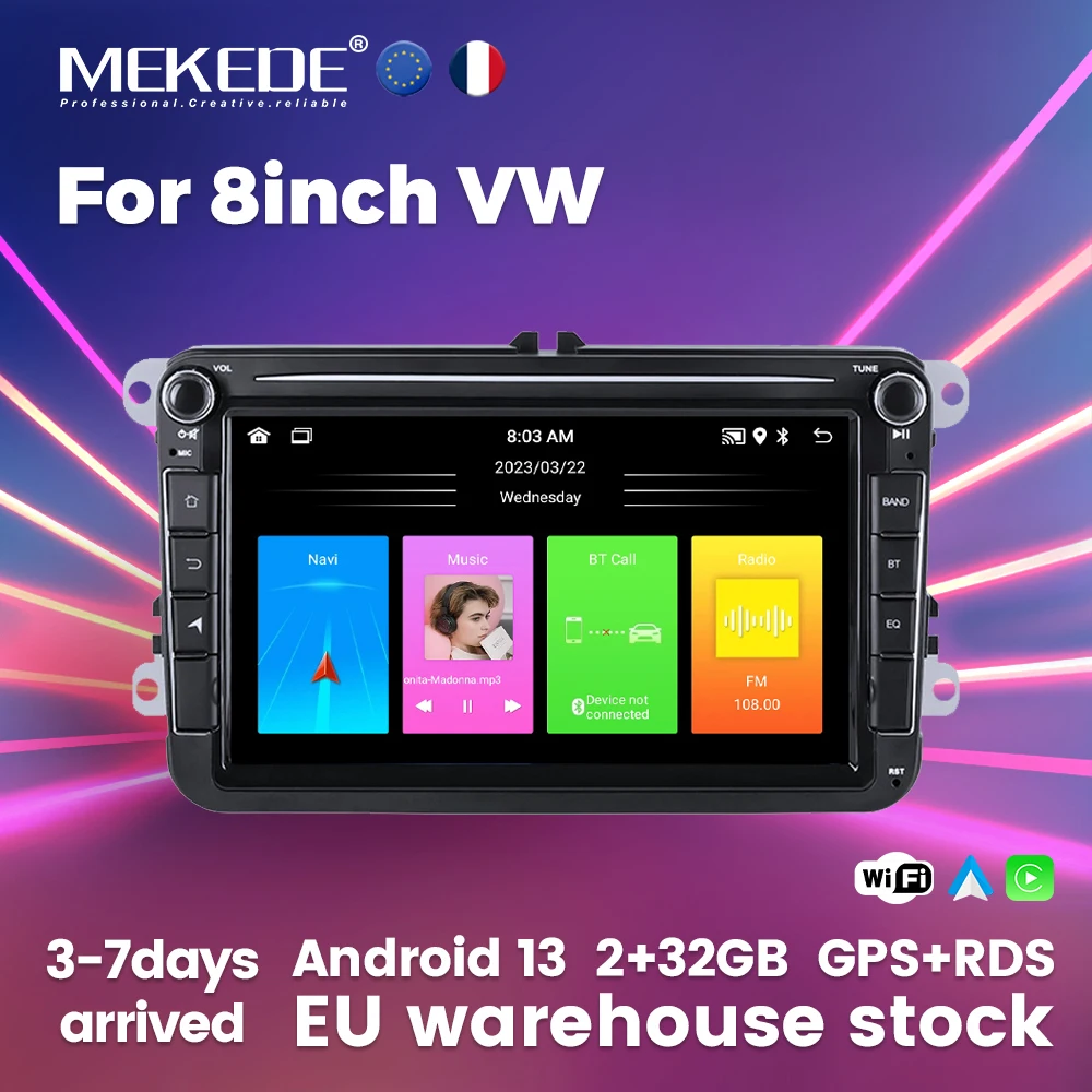 EU Warehouse 2Din WIFI Wireless Carplay Car Radio For VW Volkswagen Passat B6 B7 B5 Golf 5 6 Caddy Polo Jetta5 Multimedia Player