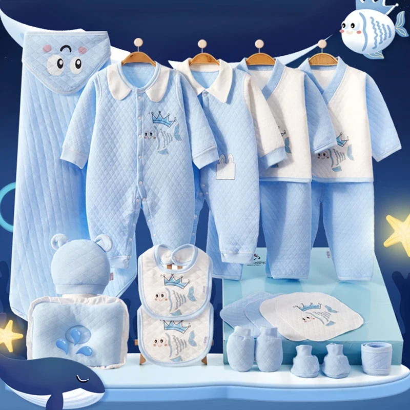 

20 Pieces Girl Boy Clothes Baby Outfits Newborn Clothes & Essentials Set Thicken Bodysuits 0-6 Months(NO BOX PACKAGE))