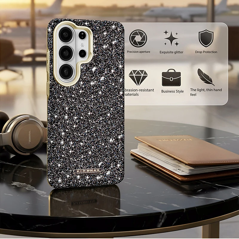 

Premium Rhinestone Bling Magnetic Case for Samsung Galaxy S26 Ultra S25+ Plus S24 Fashion Women's Cover Girls Wife Her