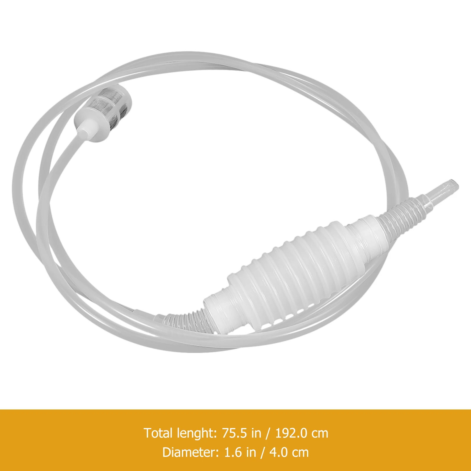 

1Set Wine Transfer Siphon Hose Reusable Siphon Filter Tubing Fast Flow Brewing Tool for Home Brew Cider Liquor Beer