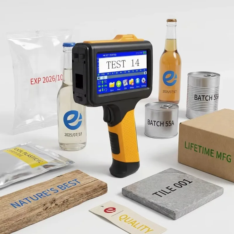 Fast‑Dry Lightweight Handheld Mini Inkjet Printer for Pipe Cable Metal Boards Plastic Materials Printing