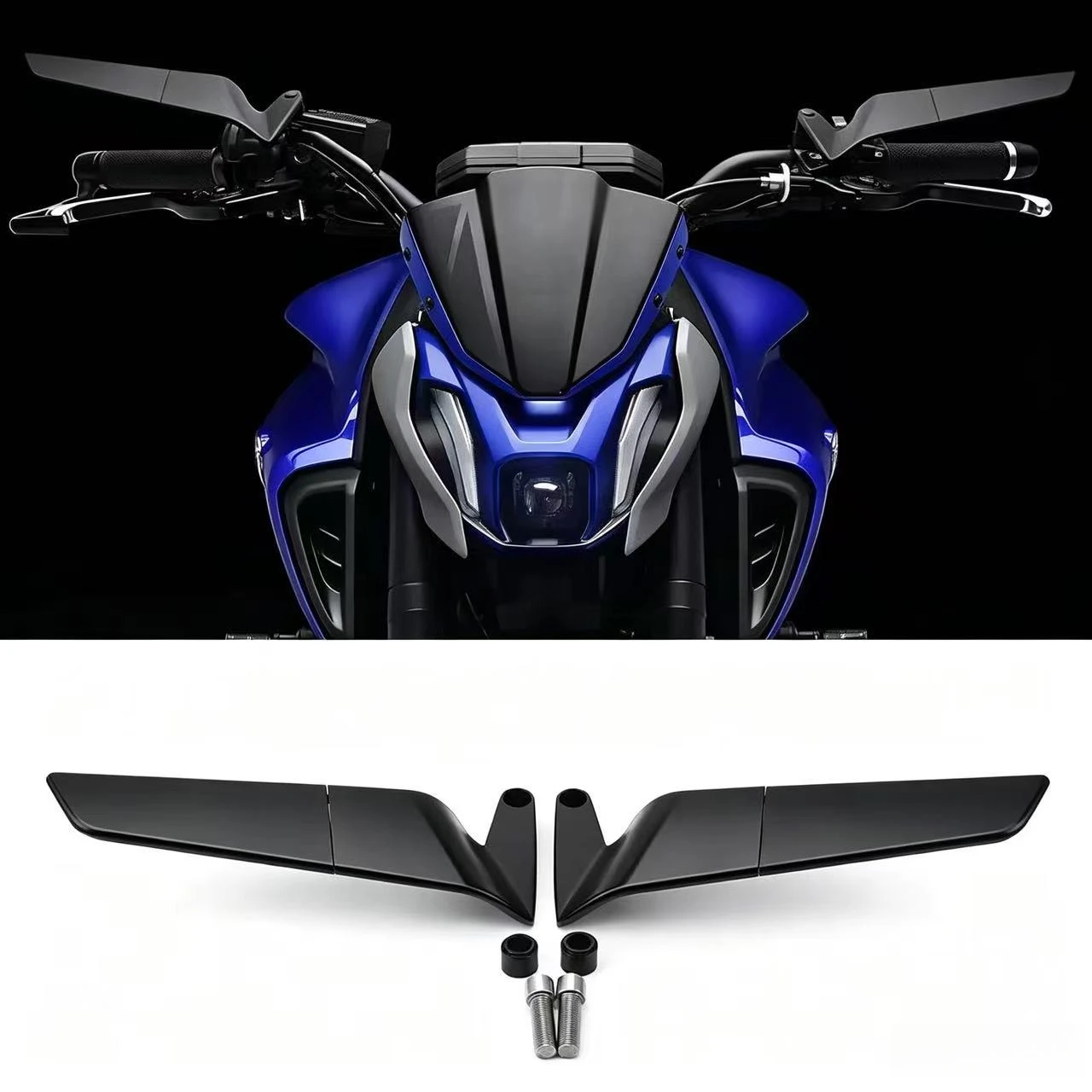Motorcycle Side View Mirror Fit For Aprilia Mana 850 Dorsoduro 1200 750 900 Tuono 125 660 1000 1100 Stealth Winglets Rearview