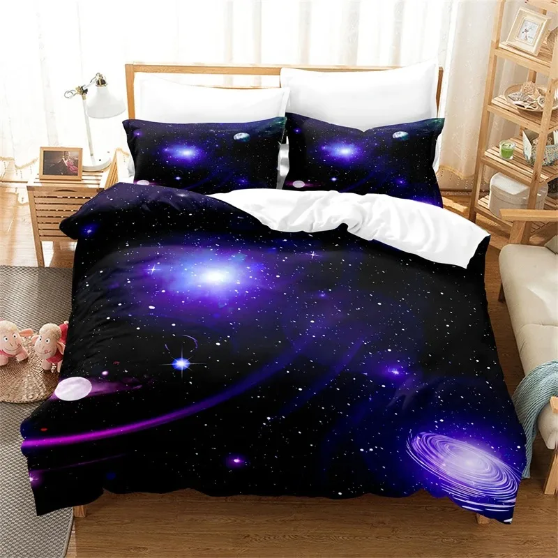 

Beautiful Star Sky Bedding Set Duvet Cover Set 3d Bedding Digital Printing Bed Linen Queen Size Bedding Set Fashion Design