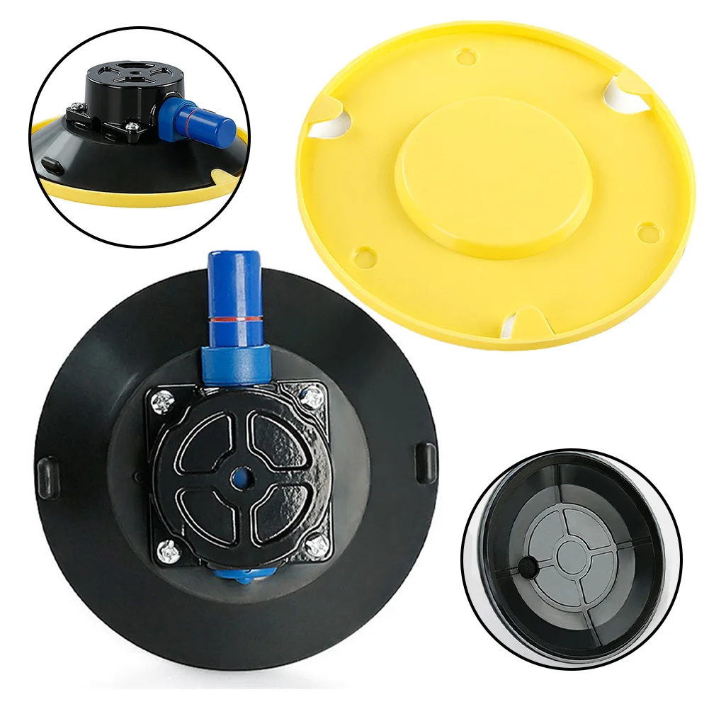 Ventosas a Vácuo com Base de Montagem Bomba De Mão De Alumínio, Otário De Vidro, Ferramentas De Reparo Automático, Rosca, 6 ", 150mm, M6, M8, 1/4", 3/8"