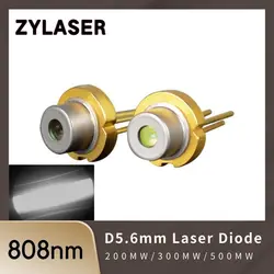 D5.6mm 808nm IR 200mw 300mw 500mw Laser Diode Module Infrared Invisible DIY Laser Sensor Diodes LED Electronics Design