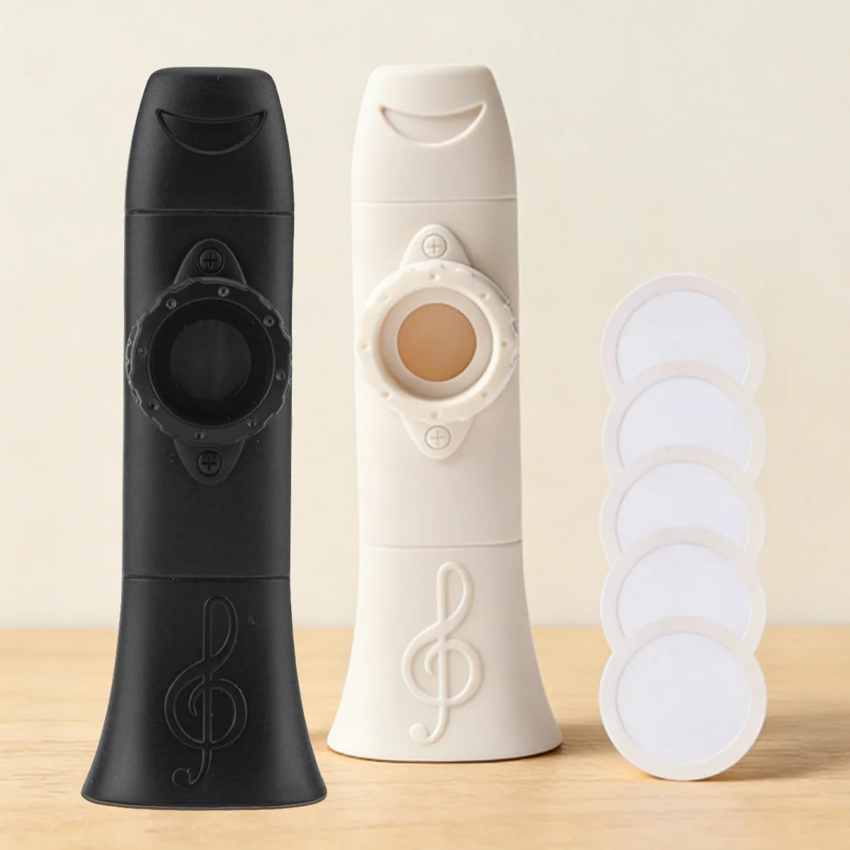 Miwayer Premium Portable Kazoo, Durable Adjustable Musical Instrument with Lanyard & Extra Diaphragms for All Ages