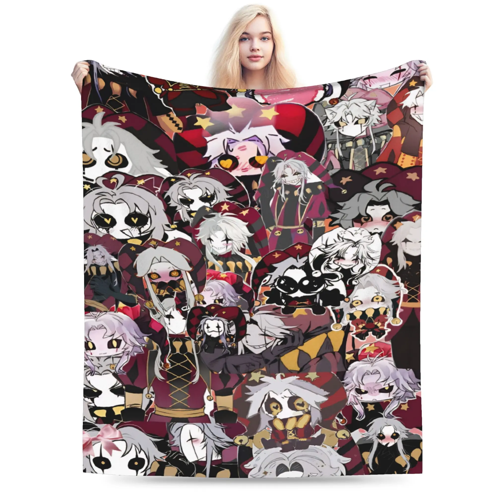 Pierrots The Freak Circus Blanket Lightweight Thin Velvet Comfort Present  Throw Blanket Rug Piece