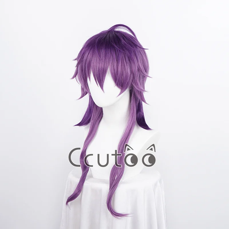 Rin Wig Cosplay From Anime Game Nu: Carnival Purple Gradiently Long Synthetic hair + Free Wig Cap