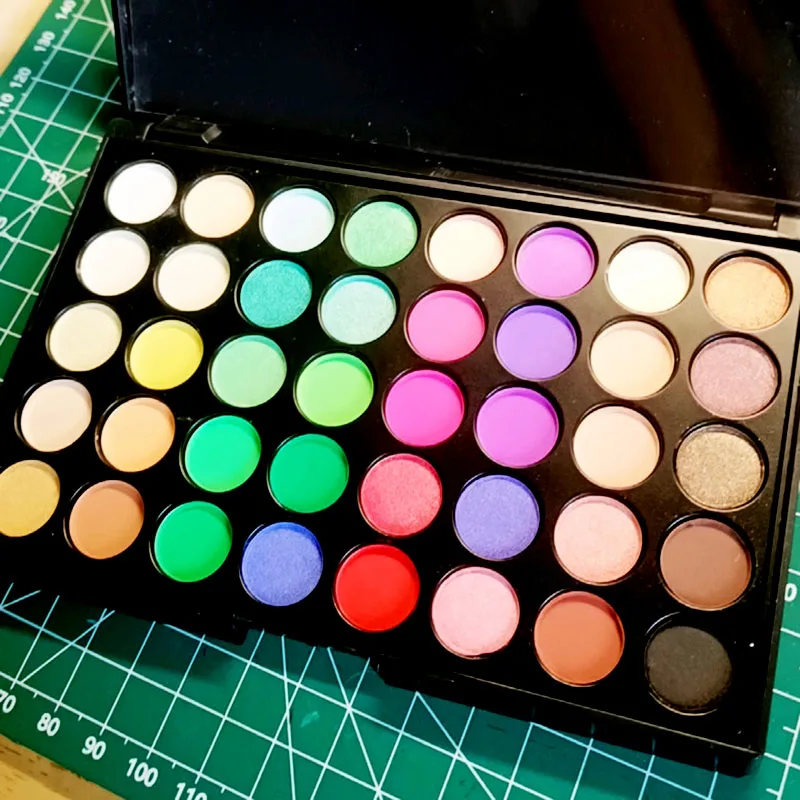 9/16/40 cores/conjunto natal colorido prego glitter paleta fosco & shimmer efeitos esfregando poeira ultra-leve maquiagem/manicure poeira