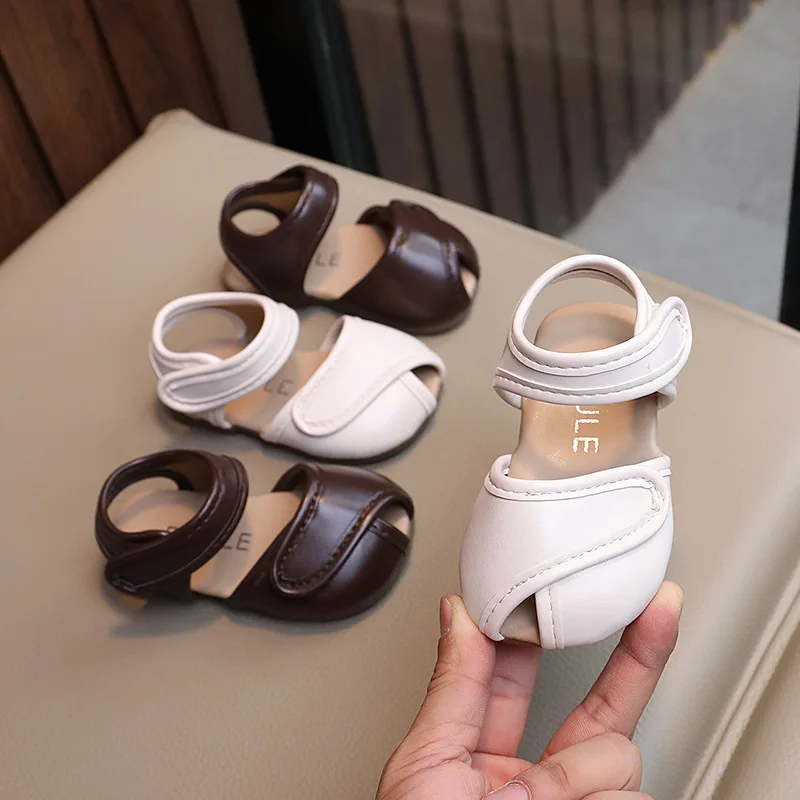 New Summer Baby Sandals 0-1-3-year-old Soft-soled Toddler Shoes Girls Fashion Baby Princess Shoes.