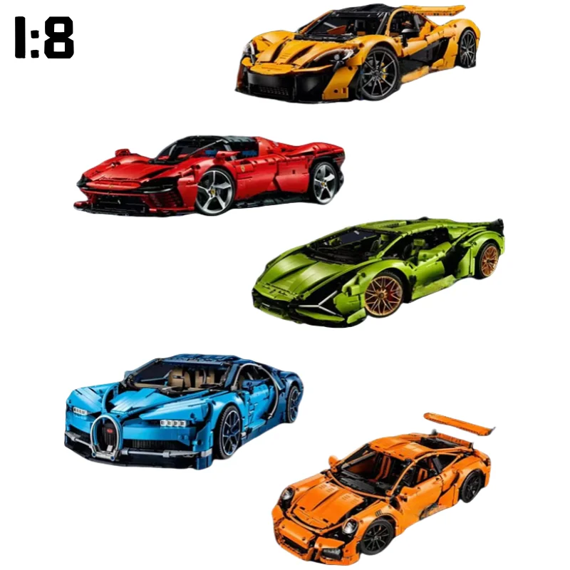 New 42172 42143 42115 42083 Technical Supercar Moc Models Building Blocks Bricks Adults Toys for Kids Birthday Christmas Gifts