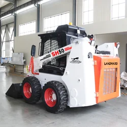 Customized Skid Steer Loader Wheel Hydraulic Mini Loader Loader Small Front End Articulated Factory Price For Sale