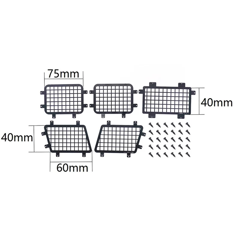 CYGJ-Metal Stereoscopic Window Mesh Window Net RC Car Upgrade Parts Accessories For MN86S MN86 MN86KS MN86K MN G500