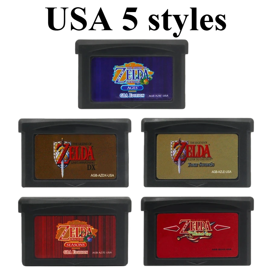 32 Bit Video GBA Game Cartridge Game Console Game Card Link To The Past Awakening DX Minish Cap EUR/USD Version view 3