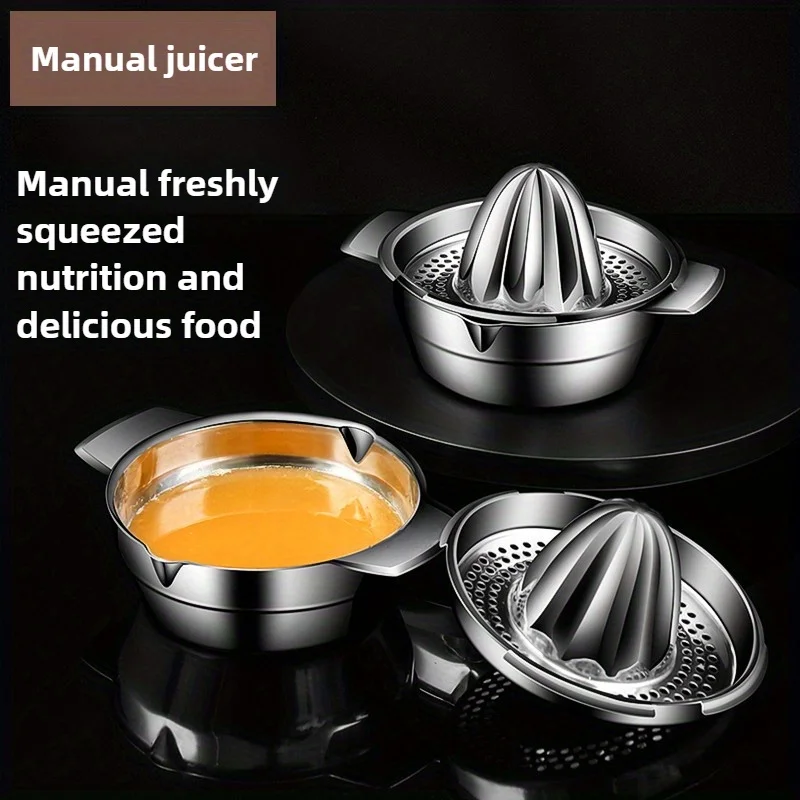 Manual Juicer, Household Stainless Steel Juicer, Lemon Orange Squeezer, Press Type Juicer