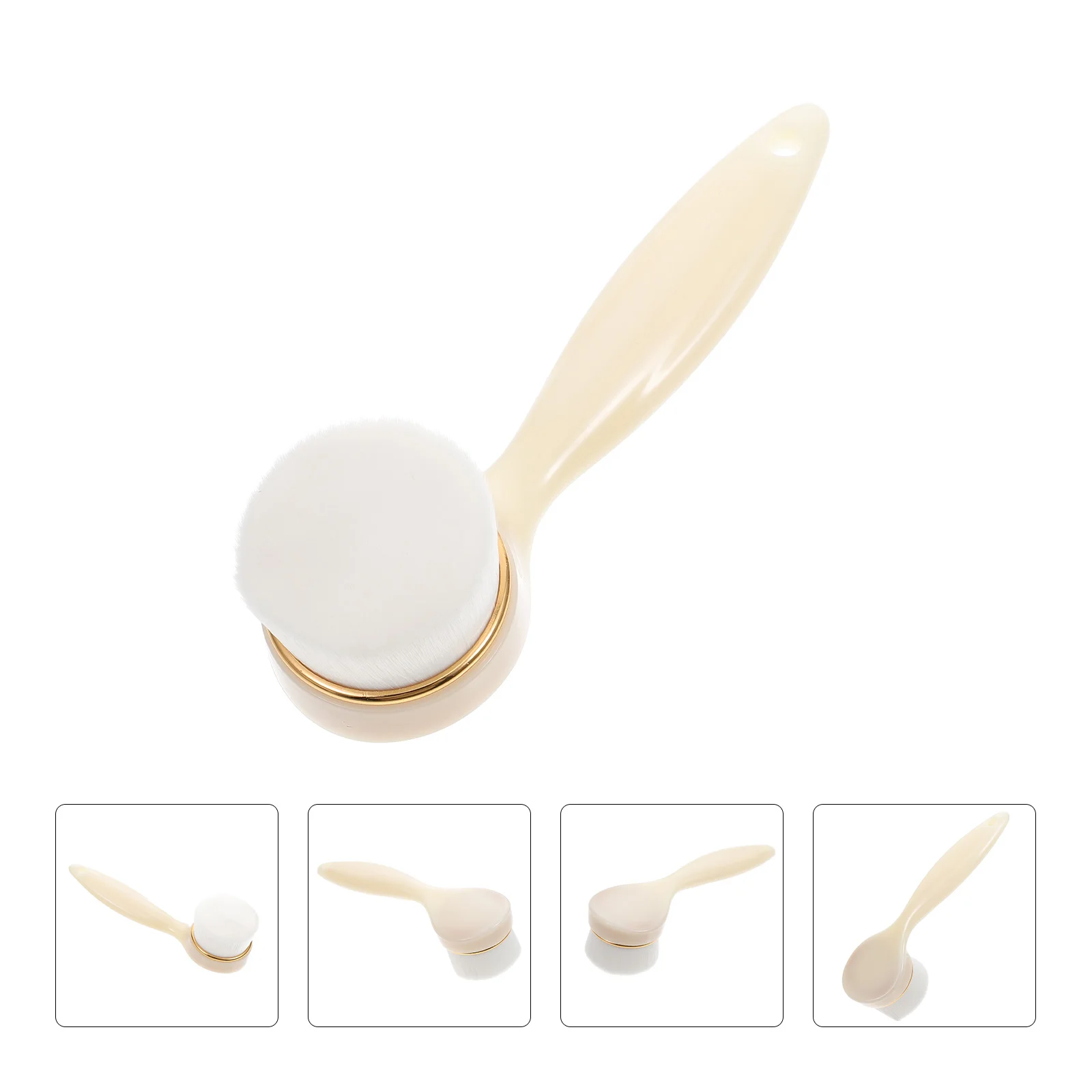 

Silicone Handle Facial Brush Exfoliating Face Cleansing Tool Deep Cleaning Pore Cleaner for Women Makeup Remover