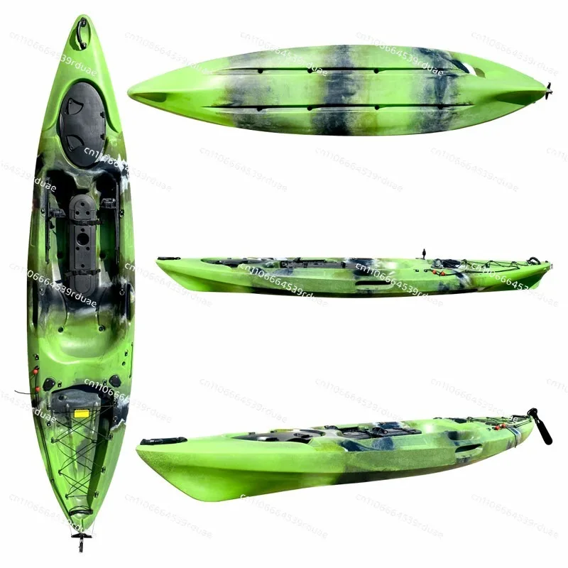 Fishing Kayak Hard Boat Single Recreation Boat Plastic Boat Flat ** Canoe Fitness Sea Fun Catch Fish