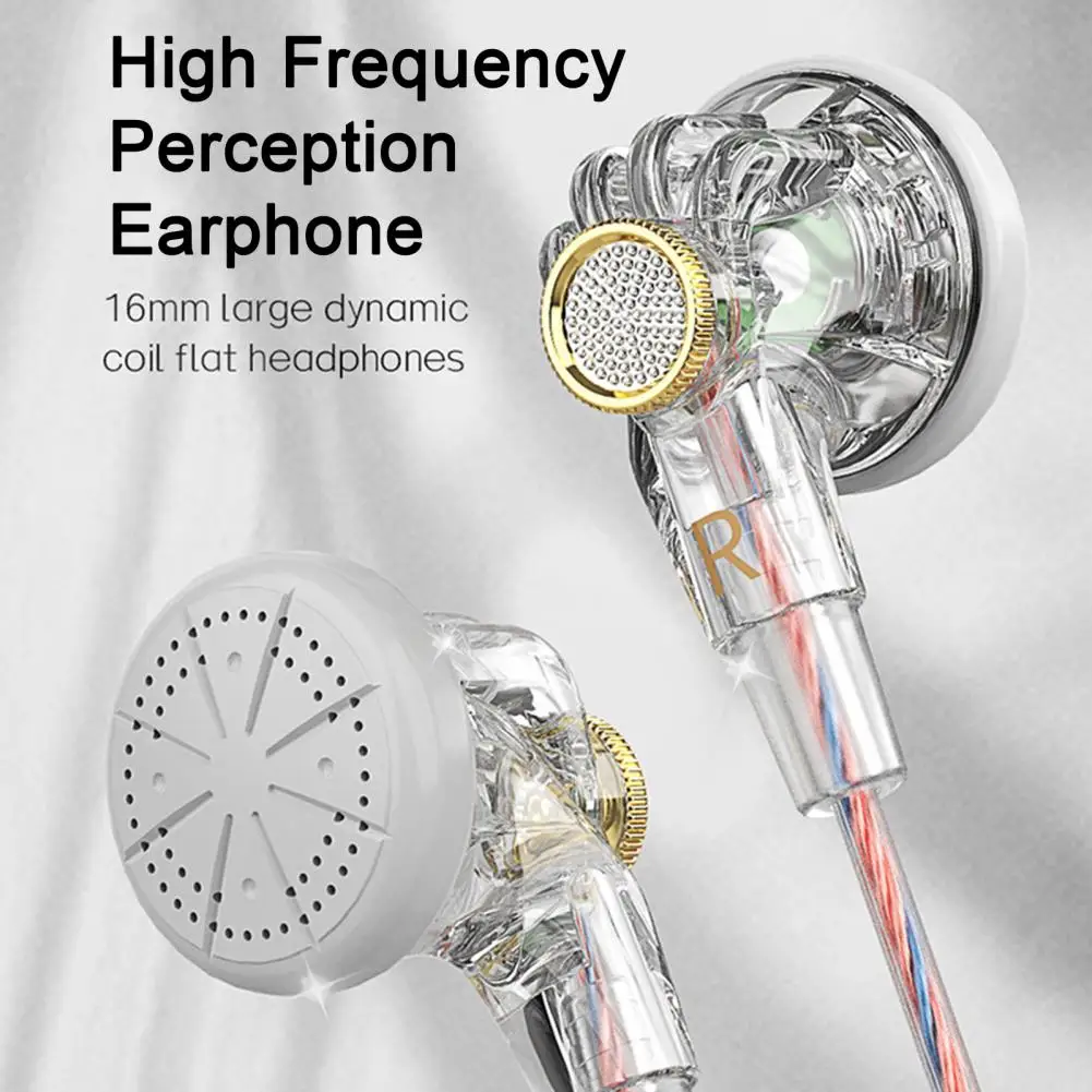 Earphone with Well-designed Speakers Enhance Audio Experience with High-frequency Perception Dynamic Sound Hifi Wired for Music