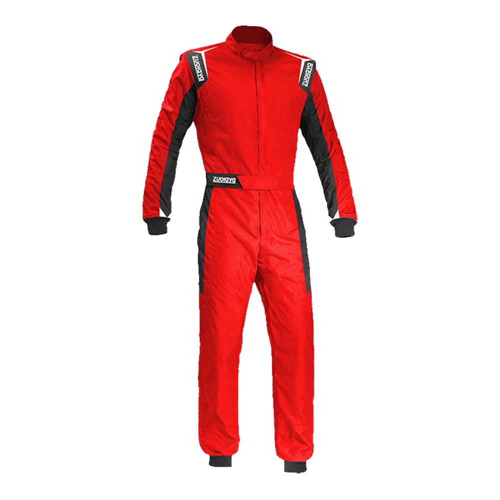 

Red Motorcycle Onesie Waterproof Racing Onesie Wear Resistant Motorcycle Jacket Breathable Onesies Quick Dry Go-kart Suits S-4XL