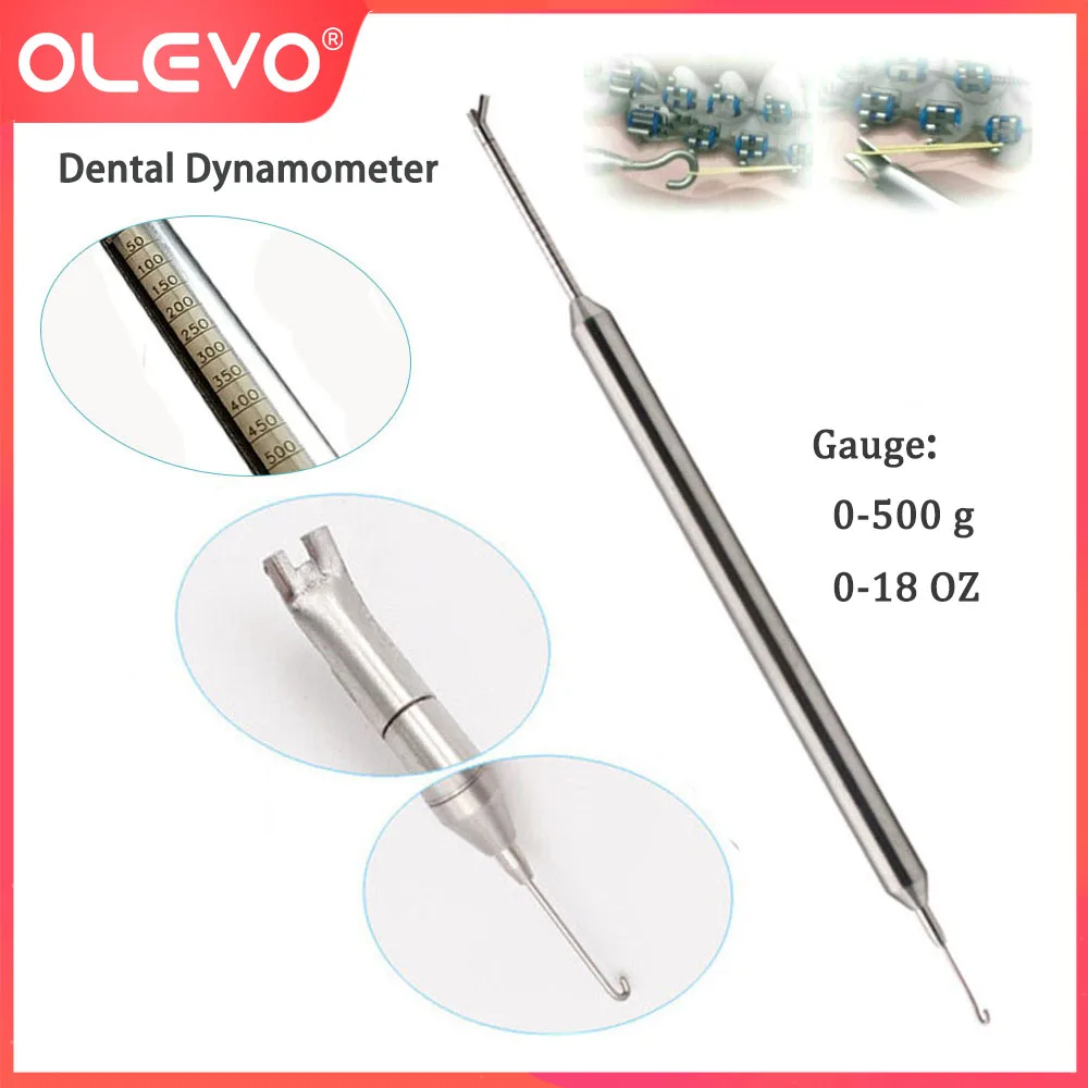 Dental Dynamometer Stress Tension Meter Force Orthodontic Measurement Force Gauge Rubber Band Elastics Meter Tools Autoclavable