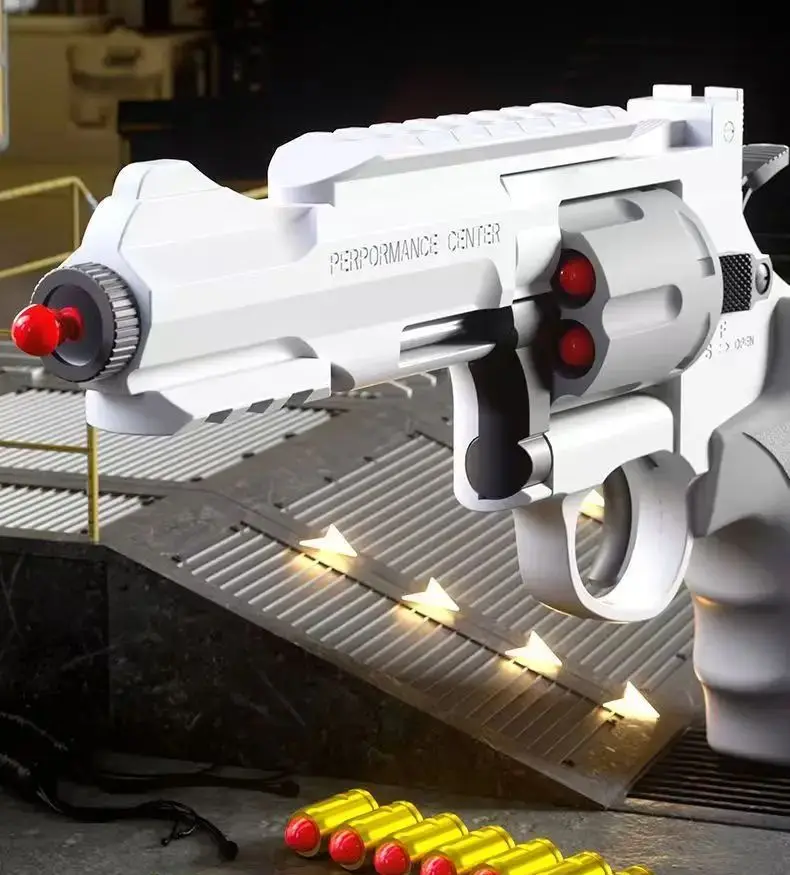 Kontinuierliches Abfeuern, taktischer Revolver, automatische Pistole 357, mechanische weiche Dart-Kugel-Spielzeugpistole, CS-Außenwaffe für Kinder und Erwachsene