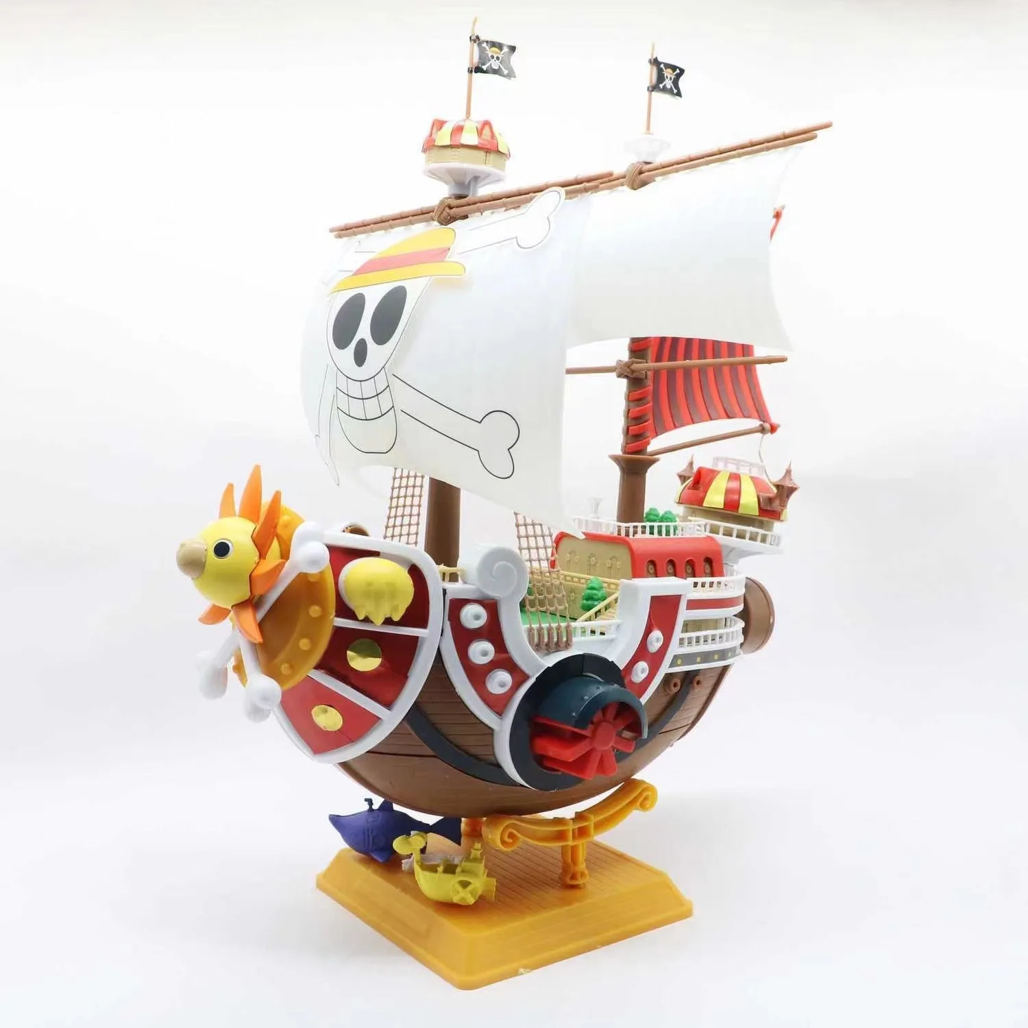 One Piece Anime Figure Thousand Sunny Going Merry Pirate Ship Action Figurine Collectible Model Assemble Boat Toy Decor Gift