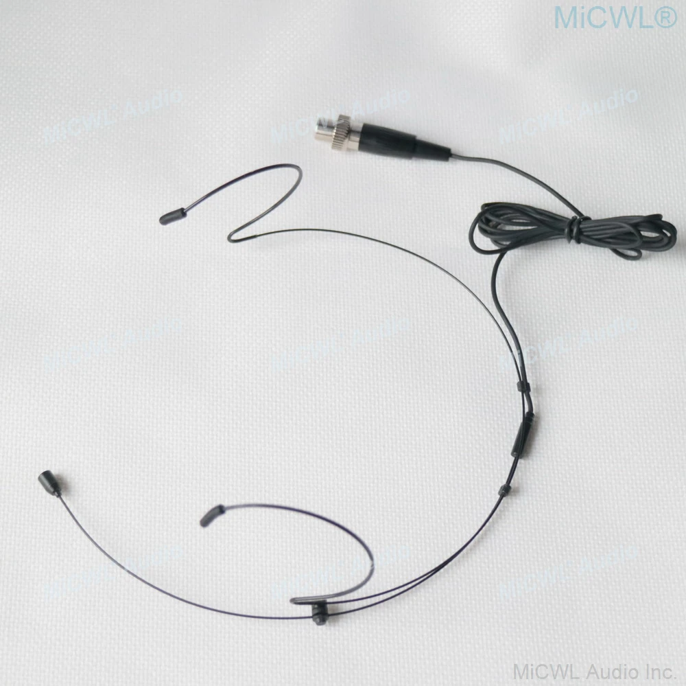 ACT2800 Black Color Ears Hook Face Headset Microphone For MiPro Wireless BeltPack Transmitter System TA4F Lock