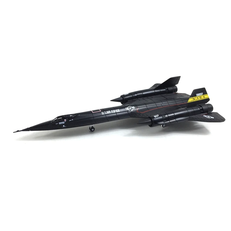 JASON TUTU 1/144 SR-71 Blackbird Reconnaissance Aircraft Alloy Model Diecast Airplane Model Miniature Simulation Collection Gift