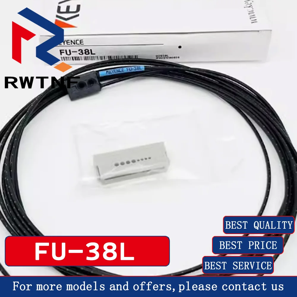 Sensor de fibra óptica KEYENCE FU-38L, accesorios completos, 100% originales