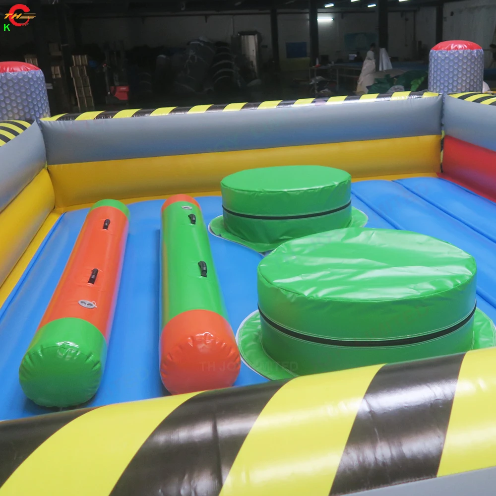 จัดส่งเร็ว เกมเป่าลมกลาดิเอเตอร์ 5x4 เมตร พร้อมไม้ต่อสู้ ท้าทายกิจกรรมกีฬา ของเล่นสำหรับขาย