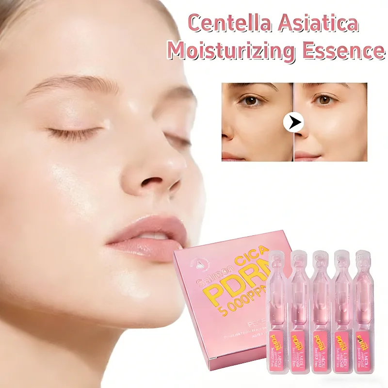 Centella Asiatica Ampoule Essence Pdrn Soothing Repairing Essence Deeply Moisturize Brighten Skin Tone Pink Facial Serum Hot