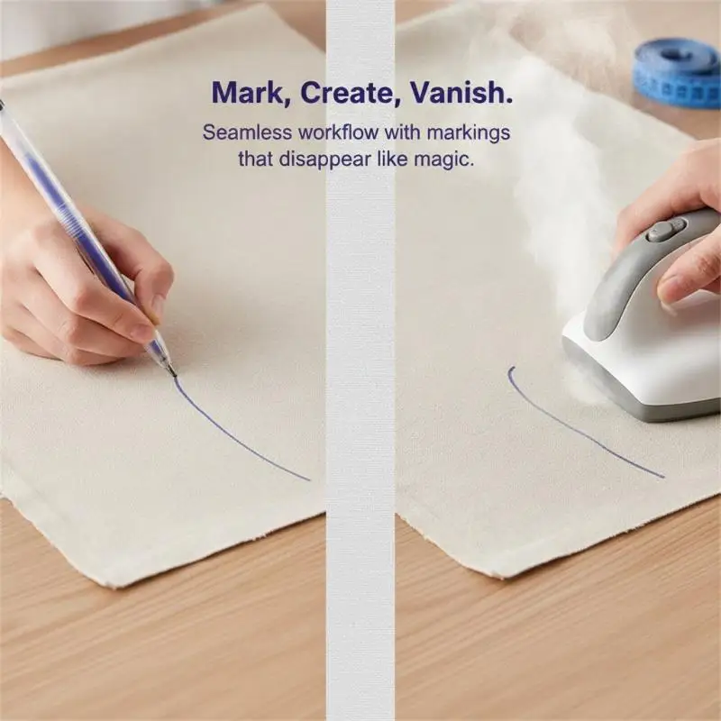 11 Stück hitzebeständige, löschbare Stoffmarkierungsstifte, leicht abwischbare, vorübergehende Marker für Schneider, Bekleidungsdesign und Näharbeiten – Detail 8