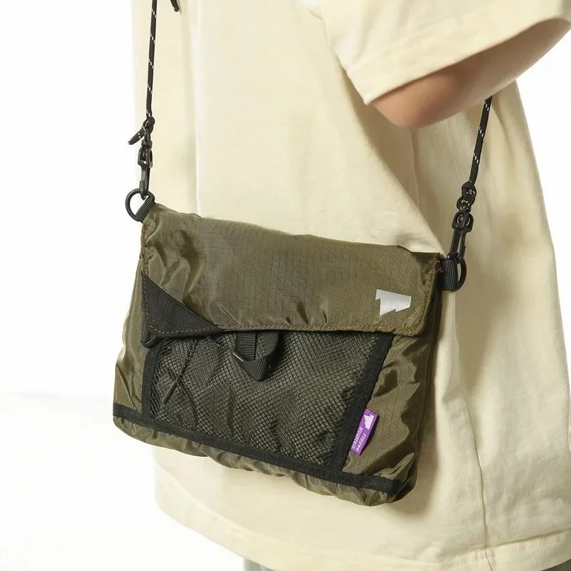 New Functional Crossbody Bag Unisex Lightweight Small Square Mobile Phone Bags Nylon Material Durable Daily Men Women