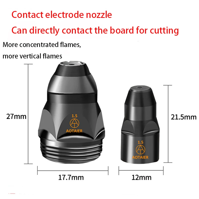 P80 Black Diamond Electrode Nozzles Contactable Cutting Nozzles for Hafnium Wire Cutting Nozzles