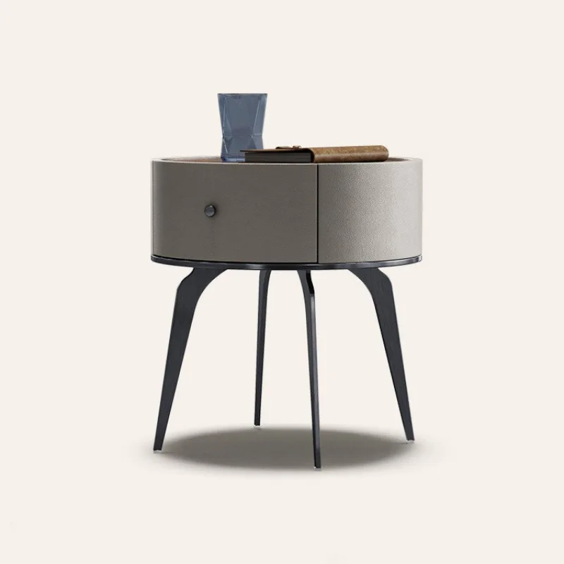 طاولة بجانب السرير من الخشب الصلب، طاولة بجانب السرير بتصميم بسيط وحديث